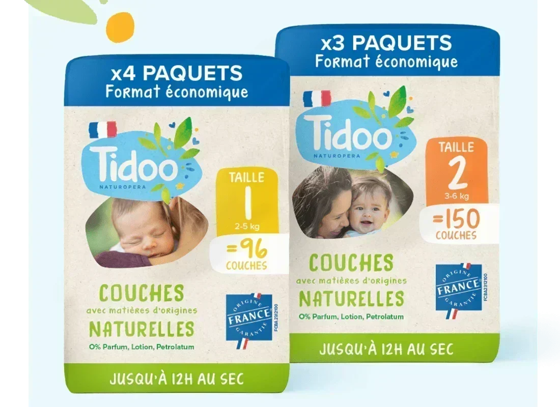 paquets de couches Tidoo