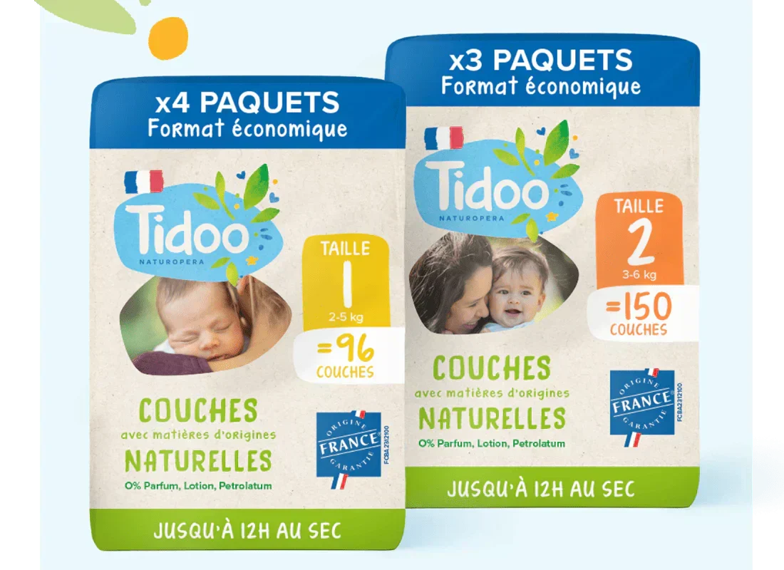 paquets de couches Tidoo
