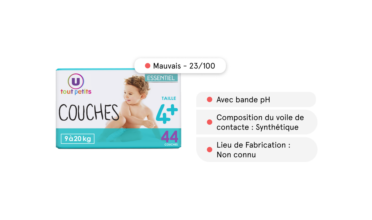 couches U tout petits